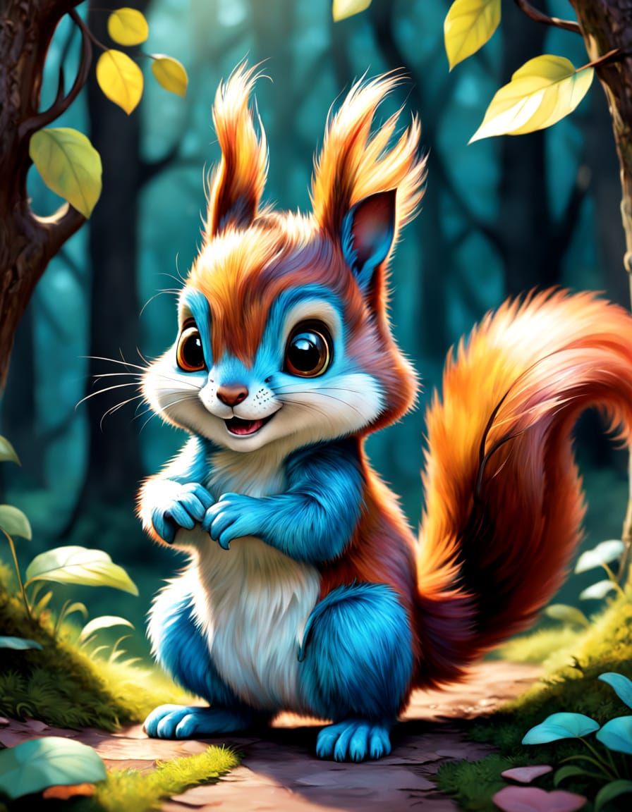 Yes I am a squi .. squi .. I am a squi -squirrel