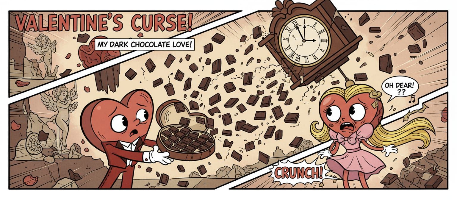Valentine's Curse: Lover Crushed by Grandfather Clock
