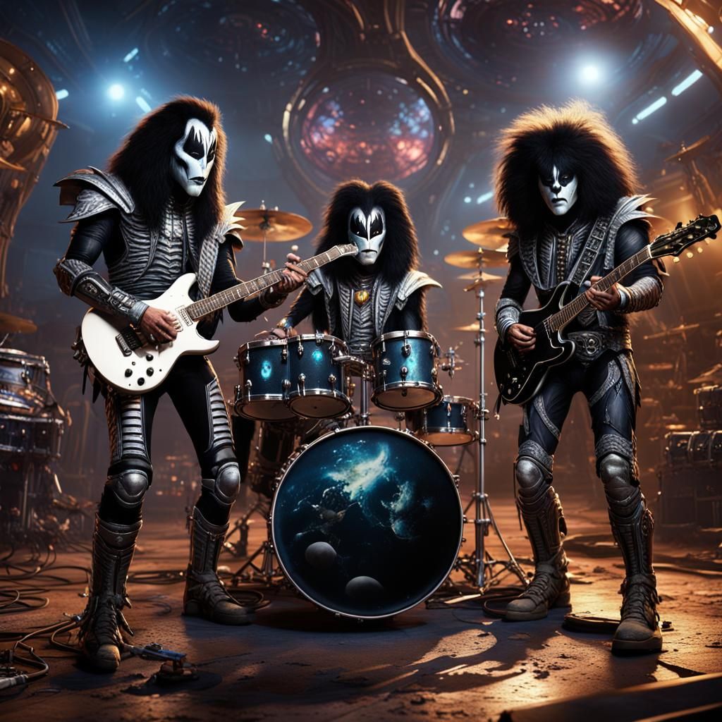 KISS Meets Aliens: A Dark Fantasy Concept Art