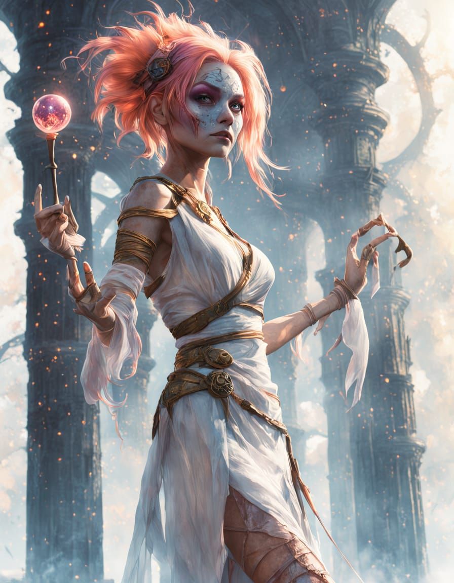 Gwen Tennyson as Mummified Witch in Anime Style