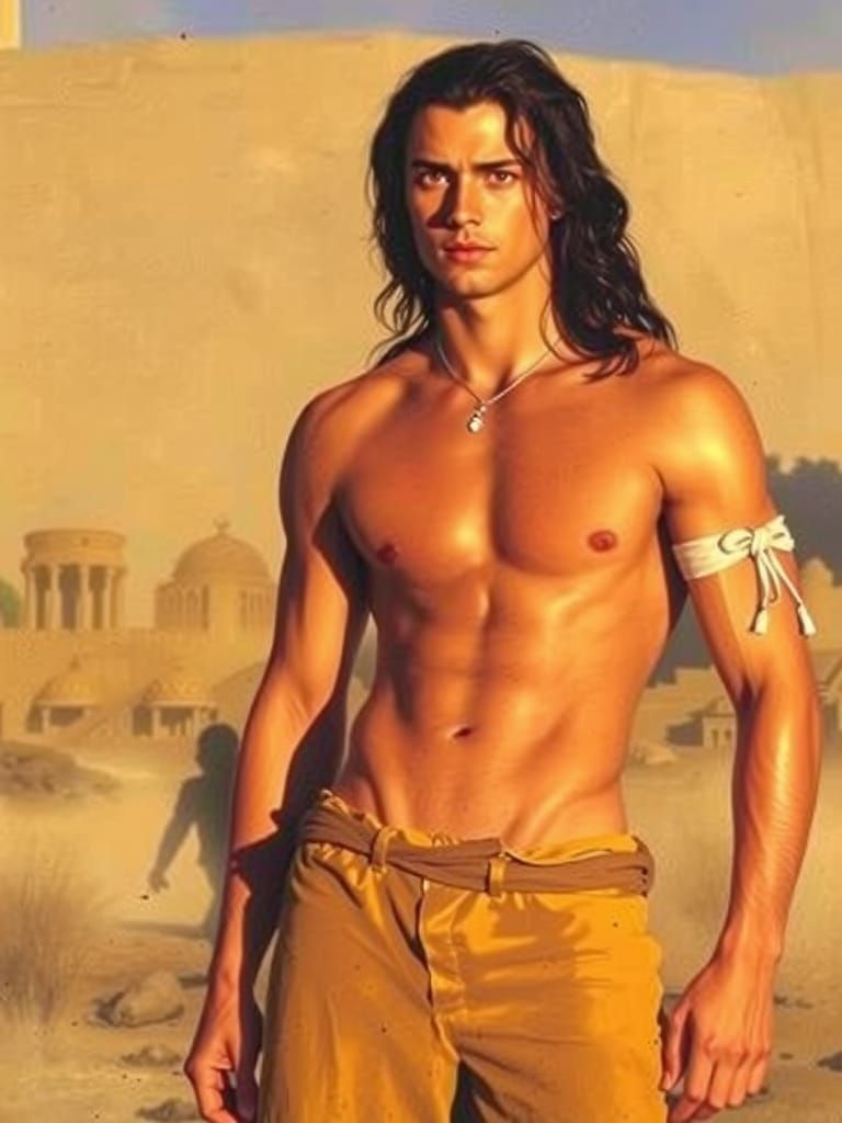 Chiseled Greek Prince in Indian Attire