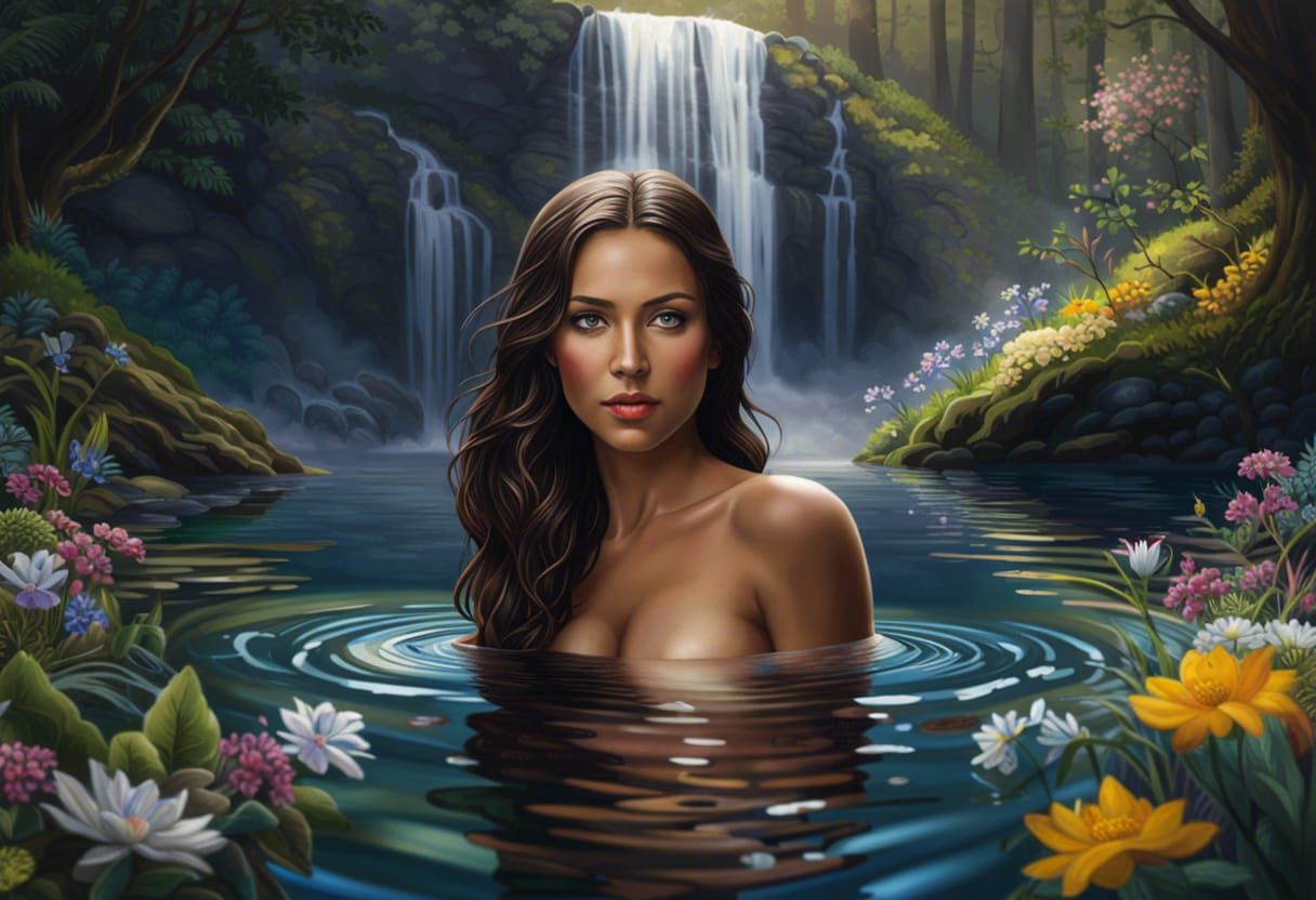 Her own secret place in the woods, quiet, beautiful and no prying eyes