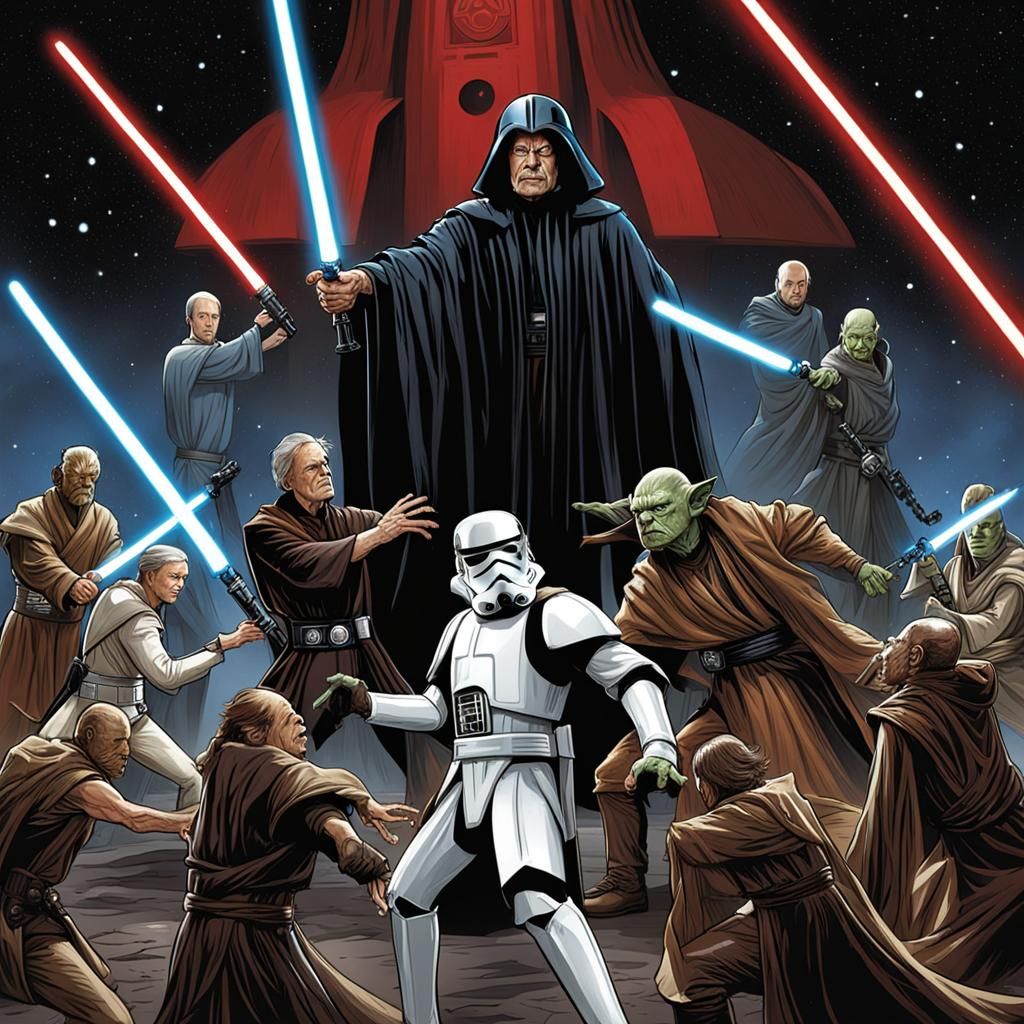 Epic Jedi Confrontation with Emperor Palpatine