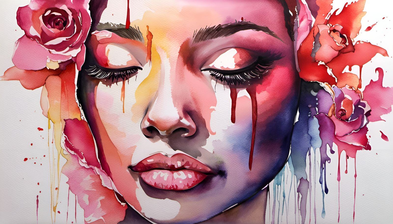 Melting Watercolor Art Masterpiece