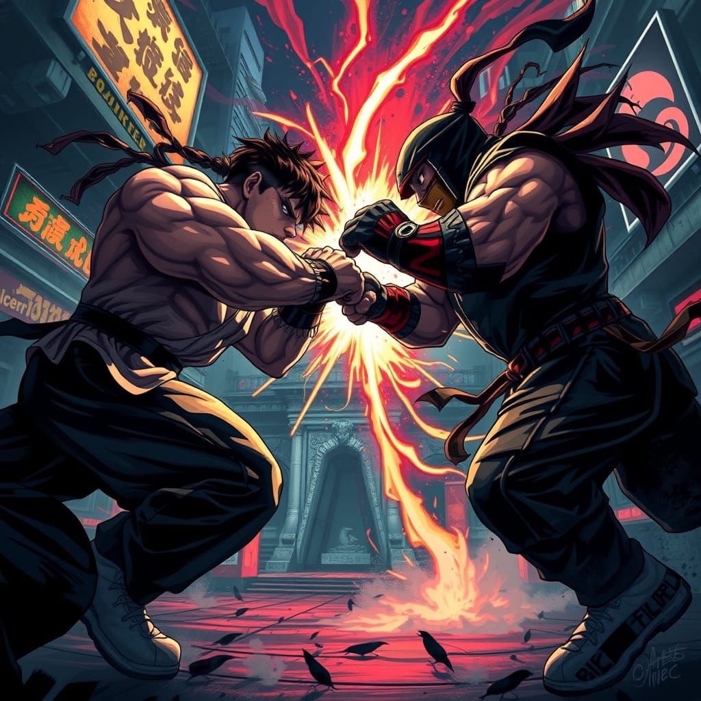 Epic Street Fighter Meets Mortal Kombat Showdown