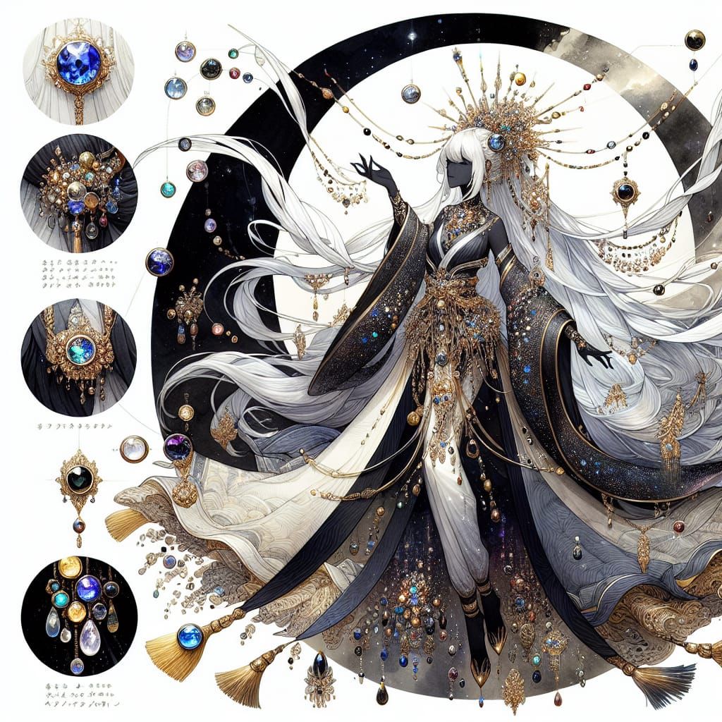 Android Goddess in Kintsugi Armor