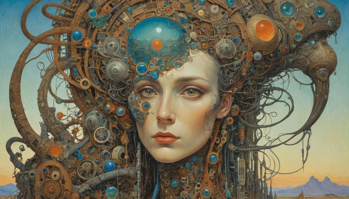 Biopunk Fantasy in a Surreal Style