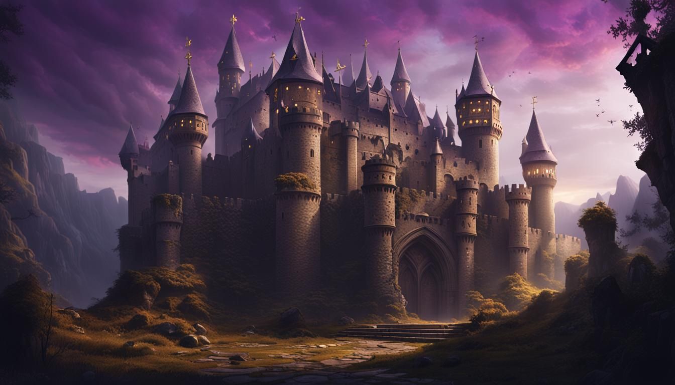 Medieval King with Dark Crown: Fantasy Art