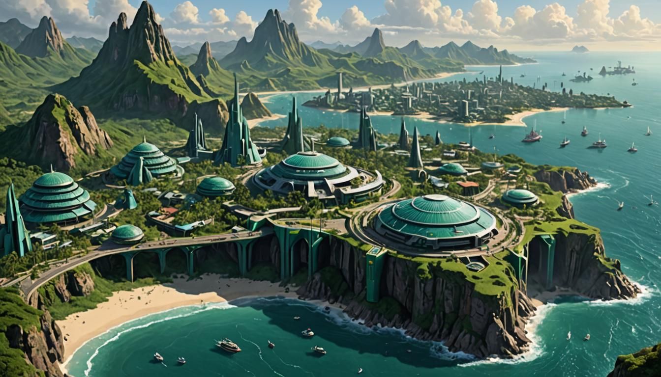 Tropical Coast City on Romulus