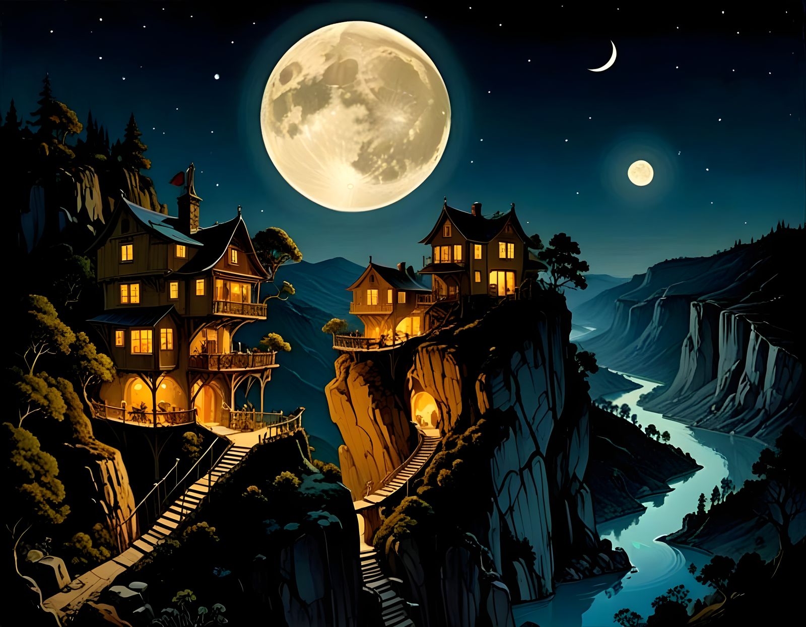 A house designed by Rube Goldberg and Salvador Dali