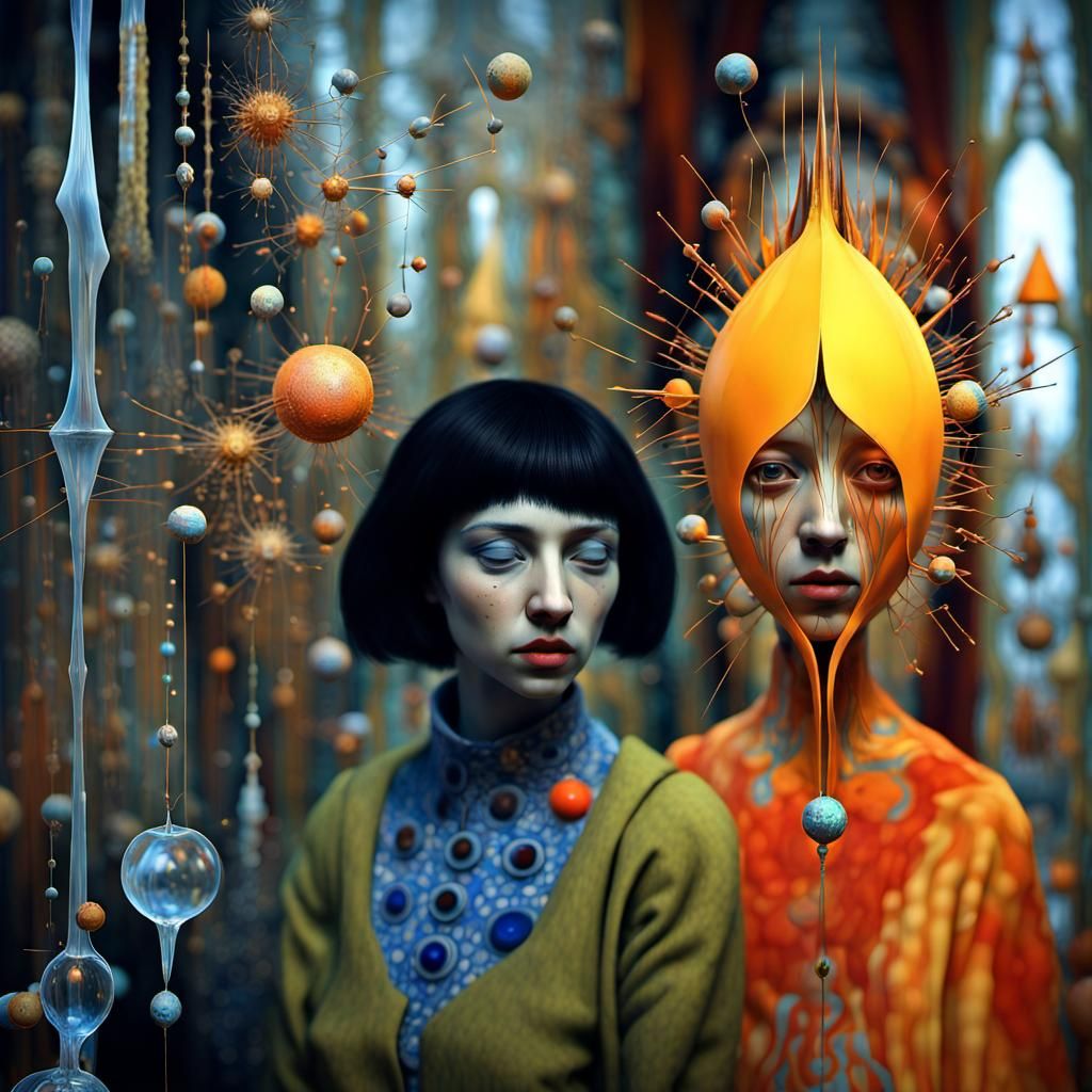 Fractal Spacetime: A Surreal Explosion of Color