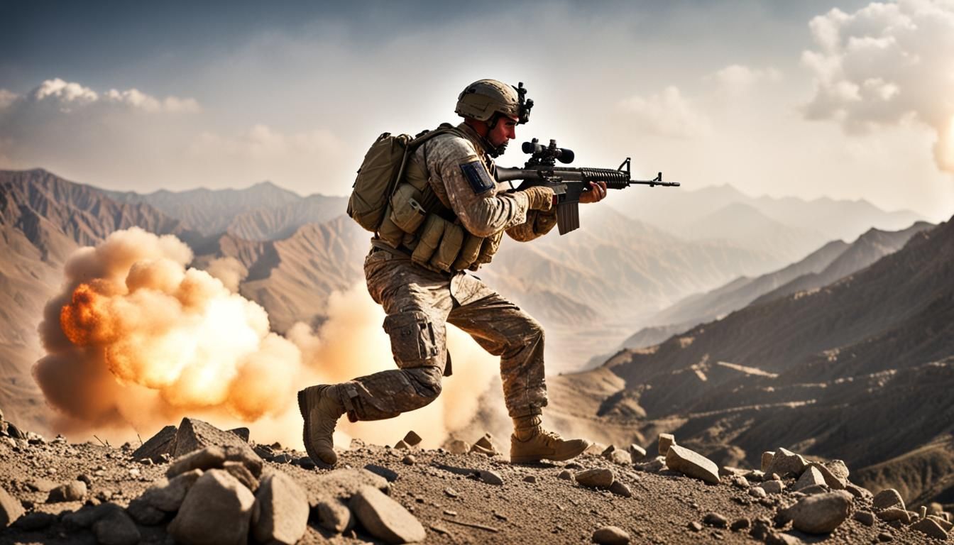 American Soldier in Afghanistan: Action Photography