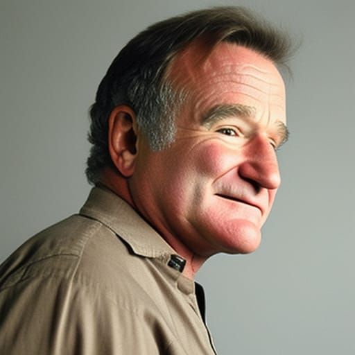 AI Generated Portrait of Robin Williams