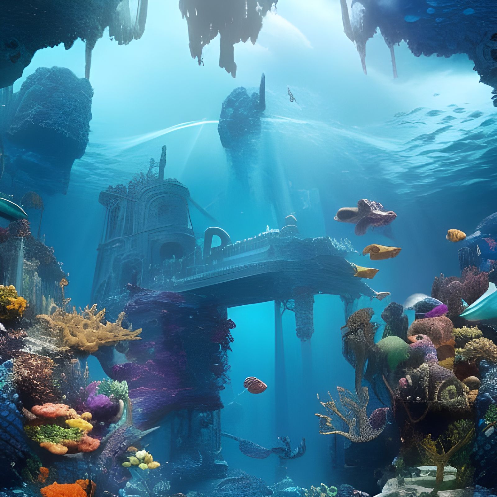 Atlantis Under the Sea: A Digital Masterpiece