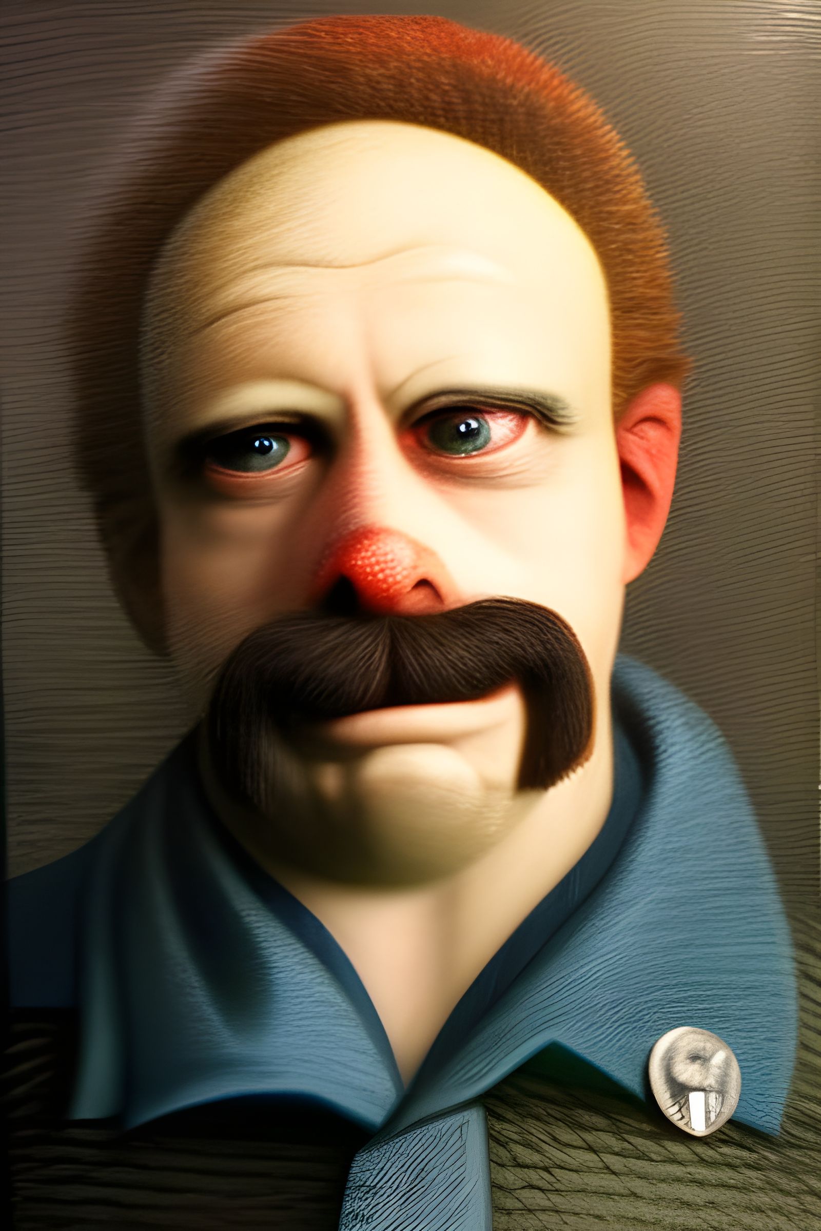 Realistic Portrait of an Evil Man