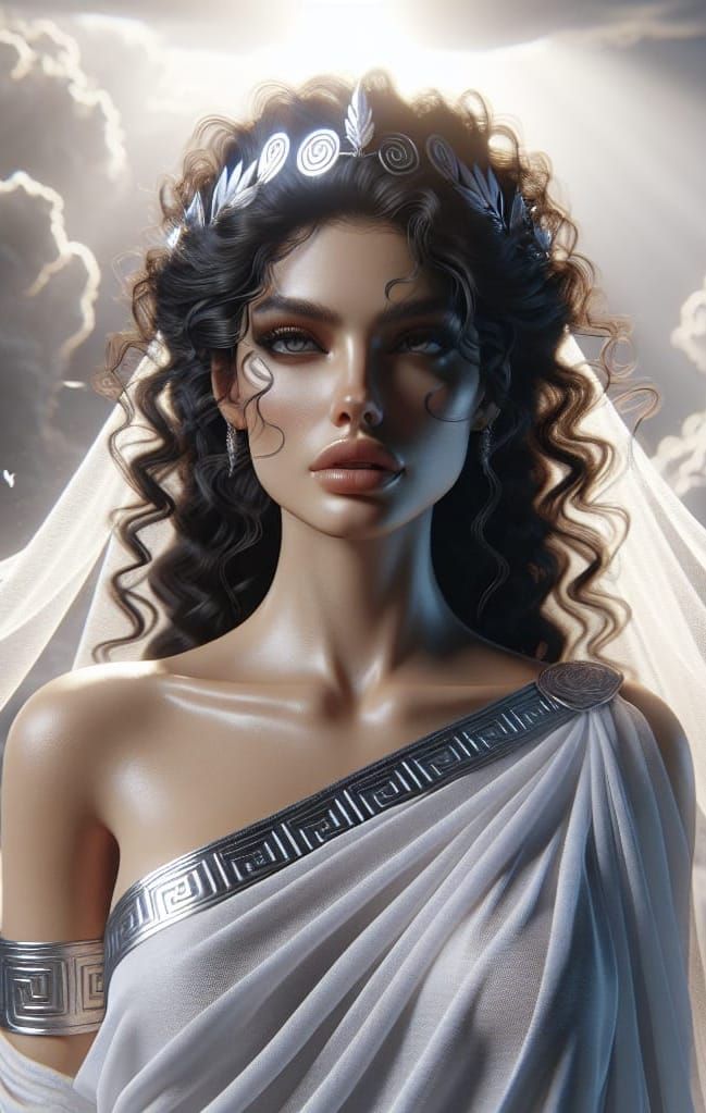 Aura, Greek Titan Goddess of Breezes in Digital Art