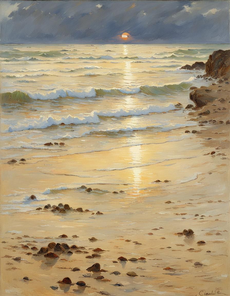 Sunrise in the beach