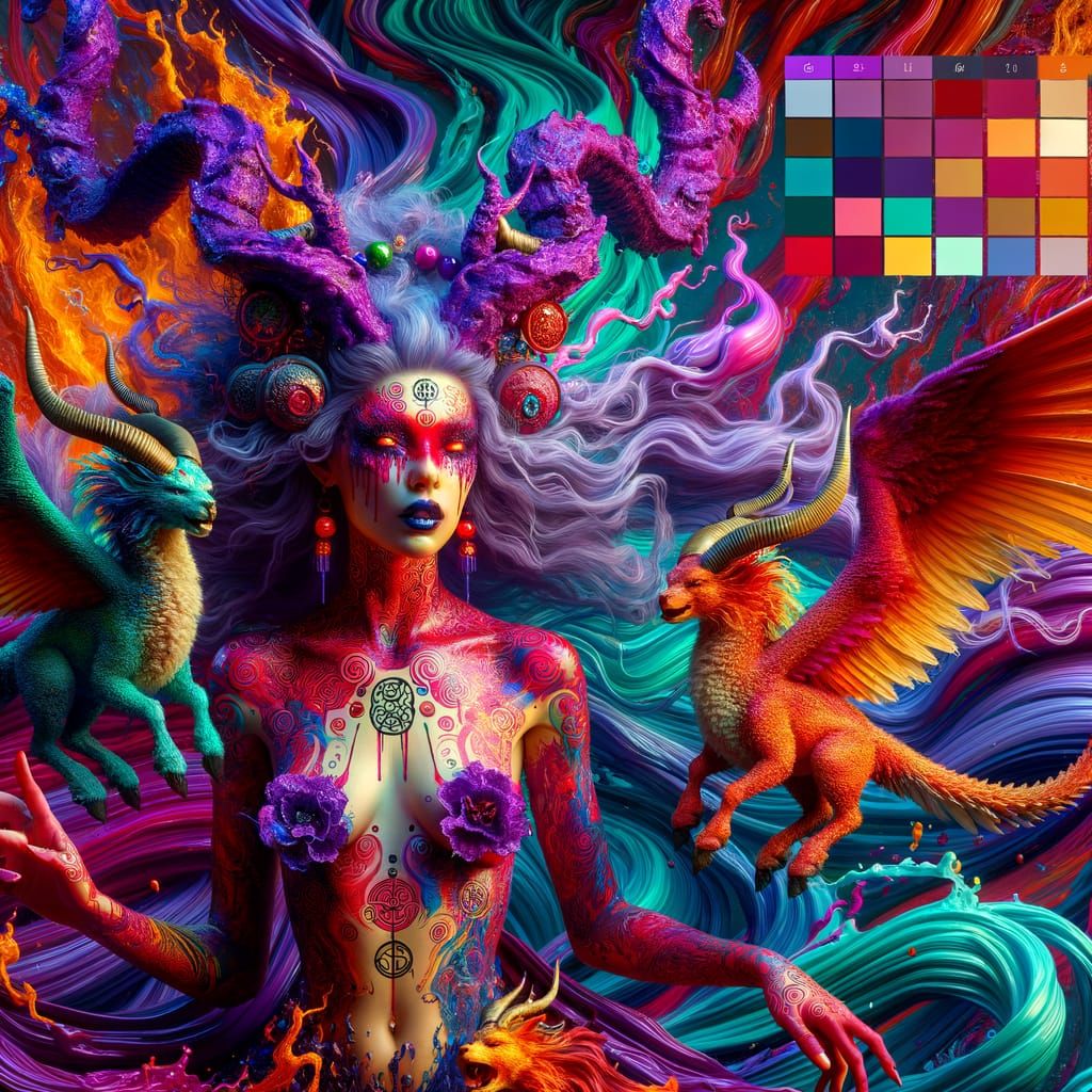 Mystical Satyr Queen Reigns Over Stygian Realm