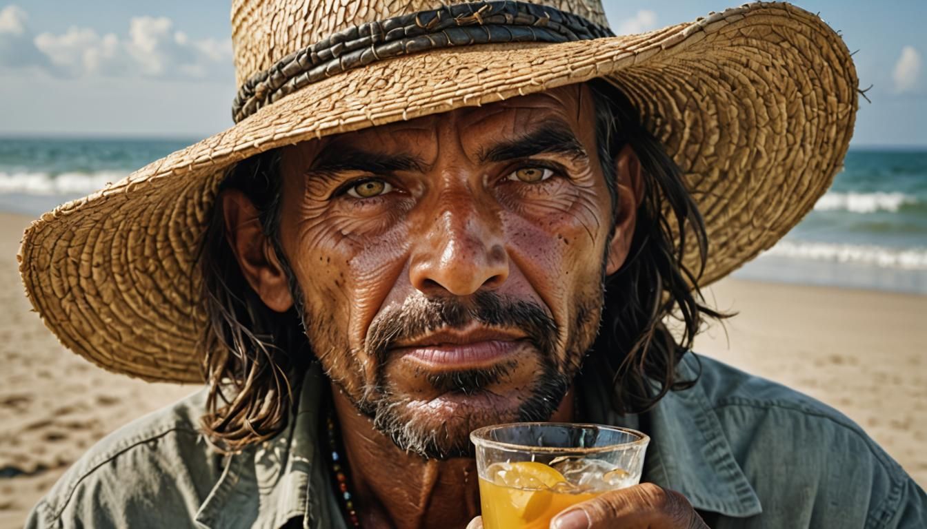 Death Takes a Holiday: Beach Portrait