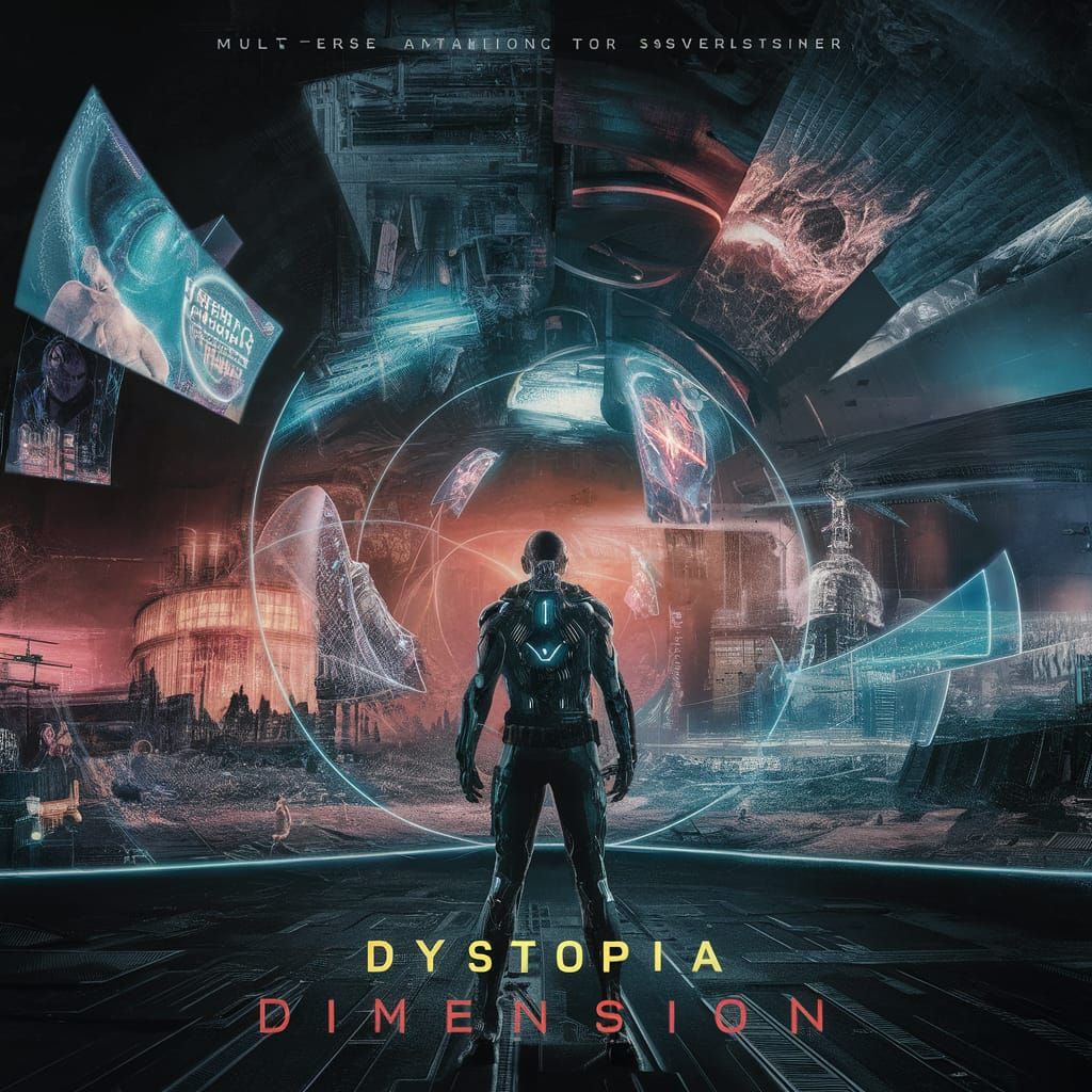 Dystopian Cityscape Movie Poster: Alternate Realities