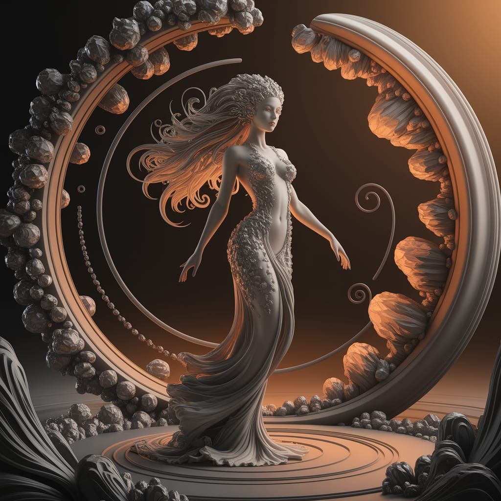 She made of polished stone