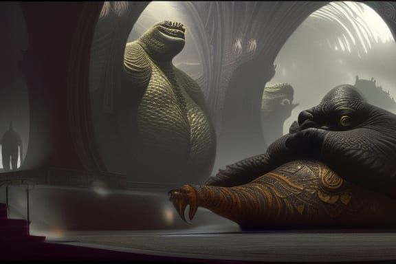 Jabba's Palace in David Lynch Style