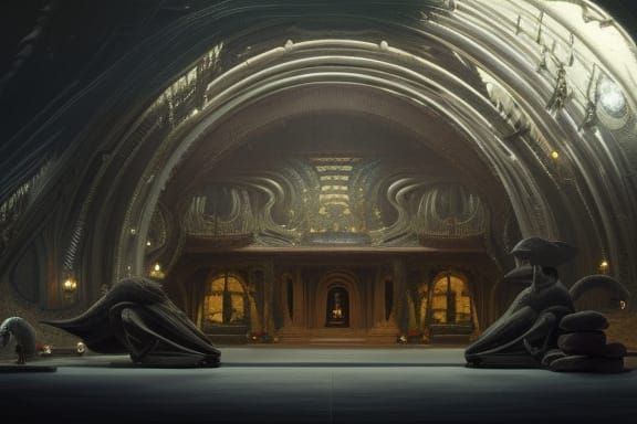 David Lynch Designs Jabba's Palace: Sinister Digital Art
