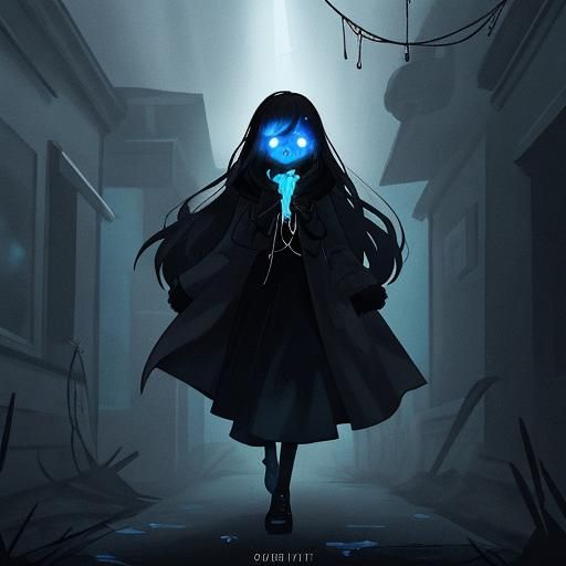 Ethereal Telepathic Communication in Sinister Digital Art