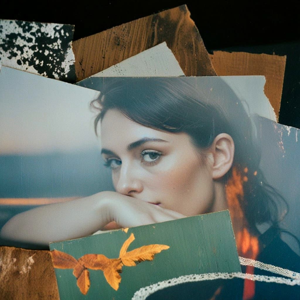 Moody Pinhole Camera Portrait Collage