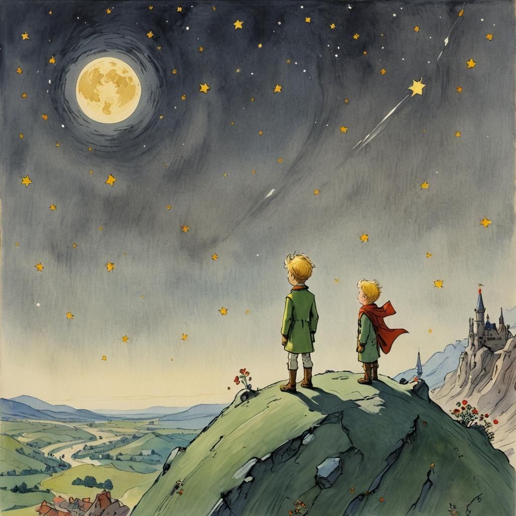 The Little Prince on the Lamplighter's Planet