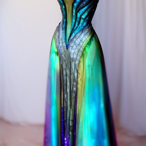 Labradorite met gala dress with blue labradorite with purple labradorite accents& ethereal vibes& magical vibes& witchy ...