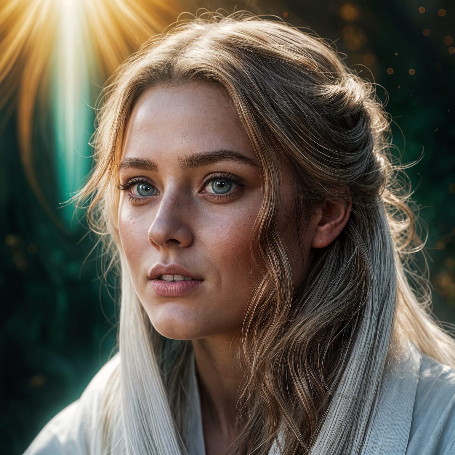 Teenage Seer Portrait in Realistic Fantasy Concept Art