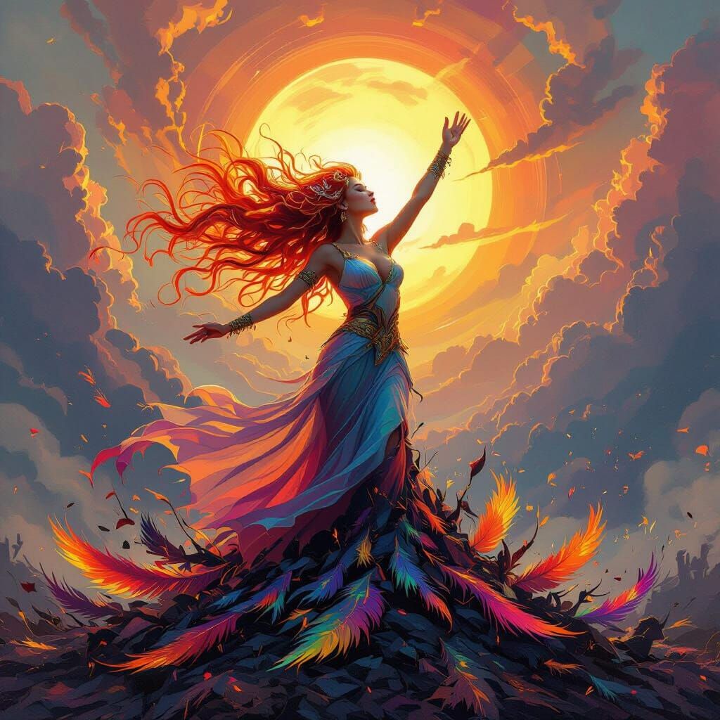 Dawn Goddess Rises From Ashes Like Phoenix