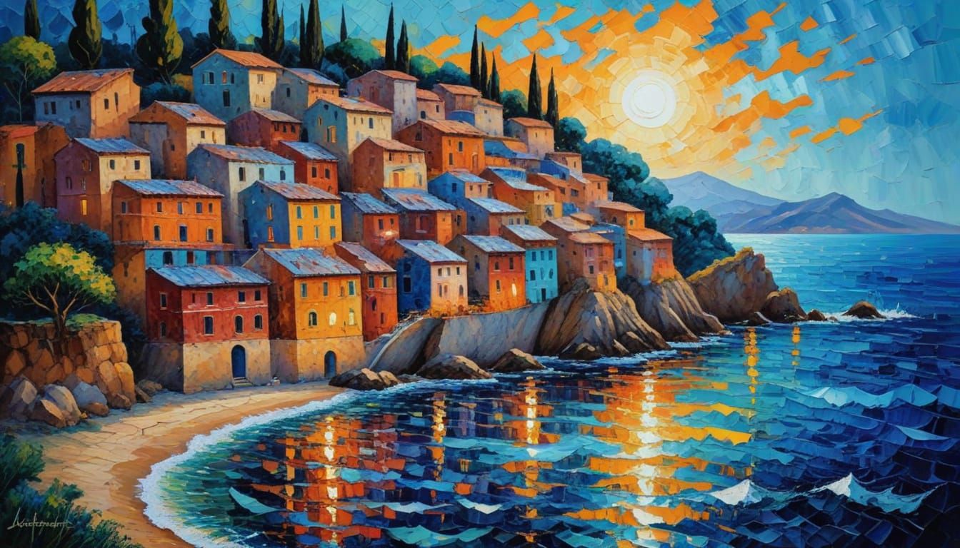 Southern Mediterranean Impressionist Masterpiece
