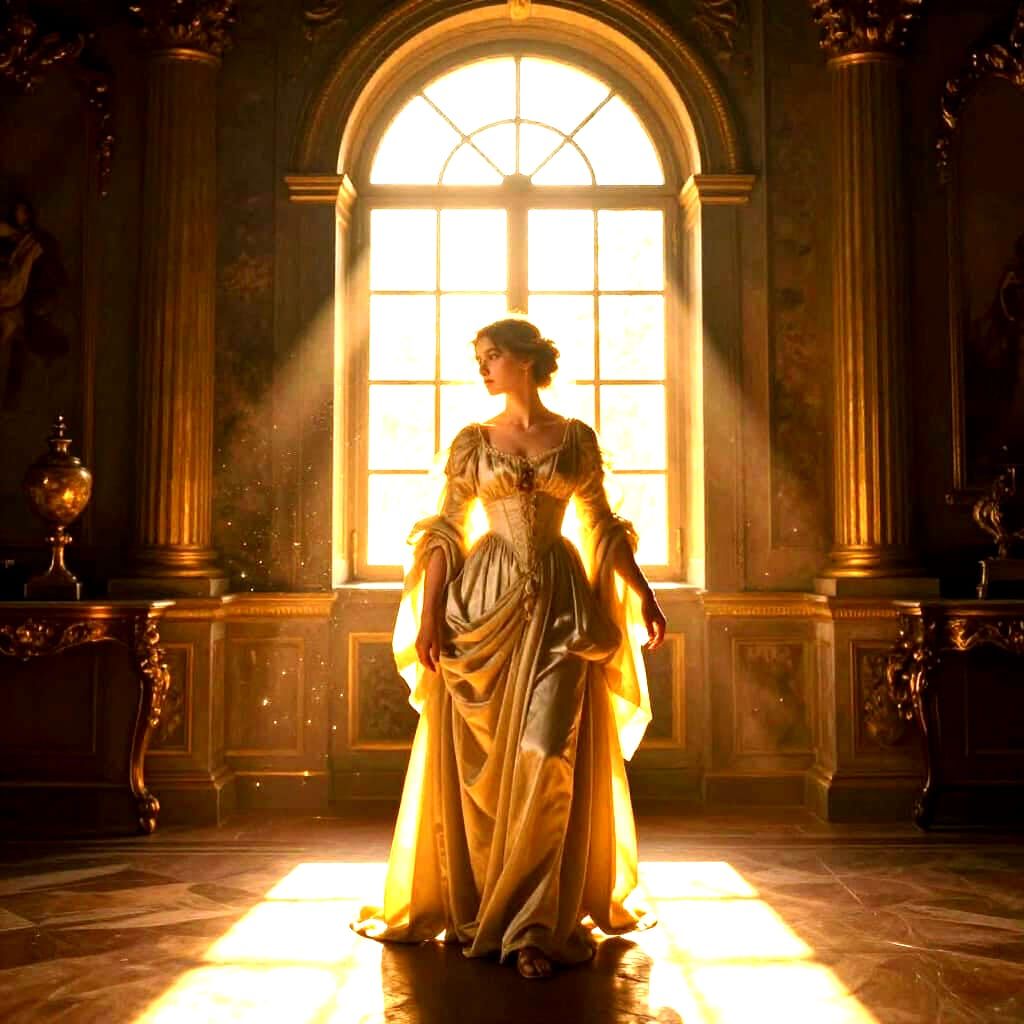 Romantic Shakespearean Scene: Juliet as the Sun