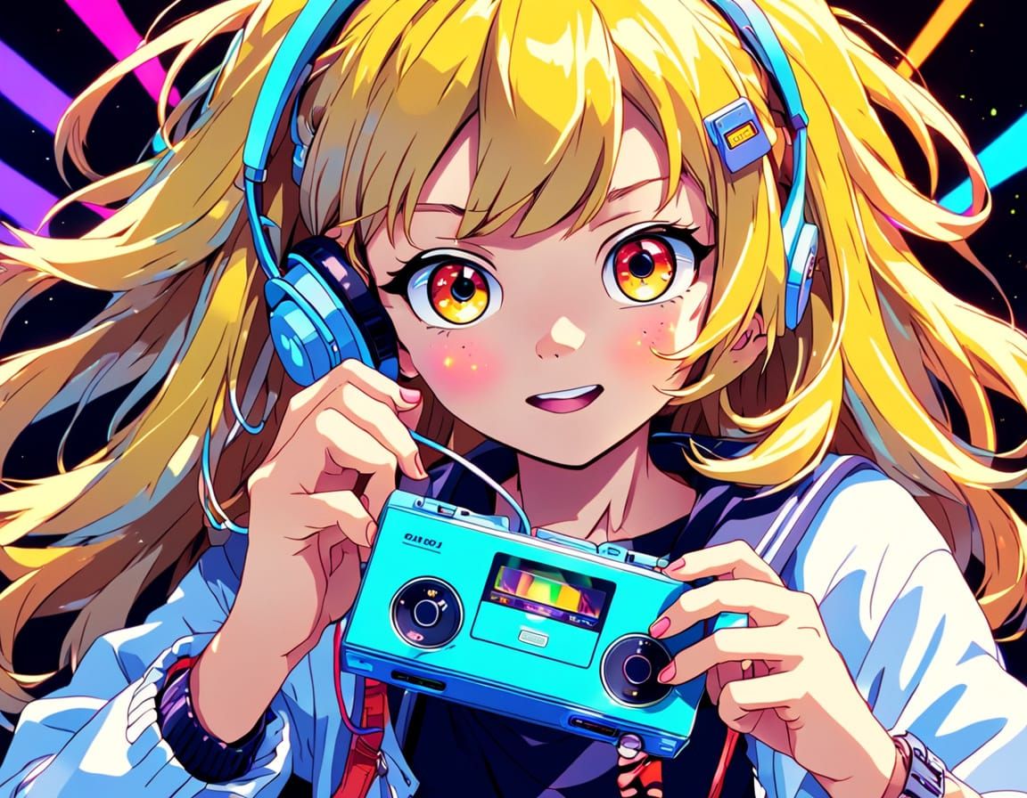 Marisa Kirisame's Walkman Heist: Anime Style Mischief