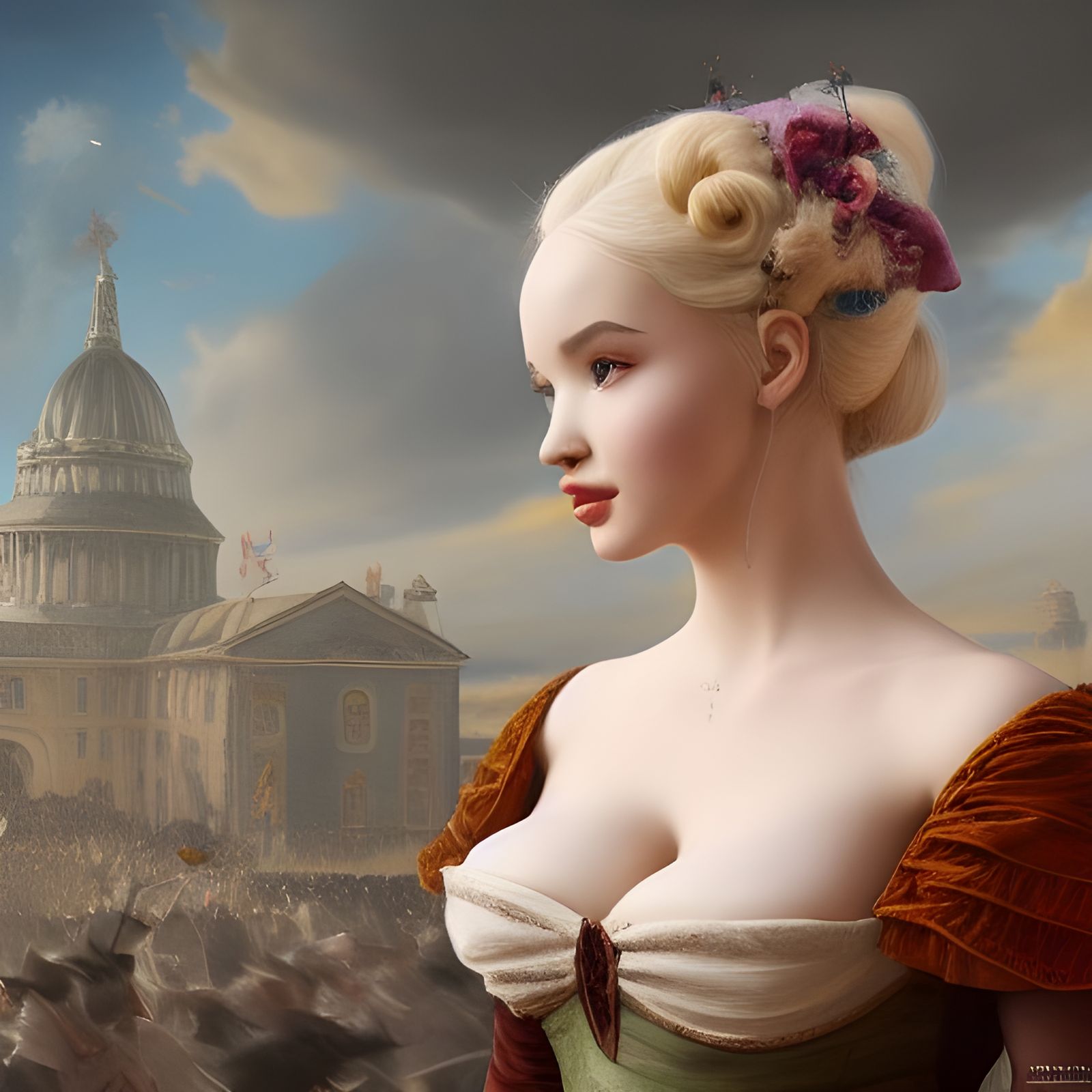 Dove Cameron as French Revolution Art