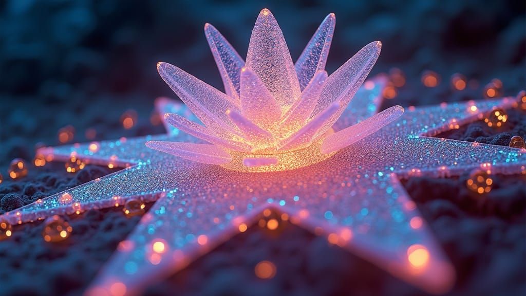 Yantra-Inspired Being in Astral Field, Holographic Art