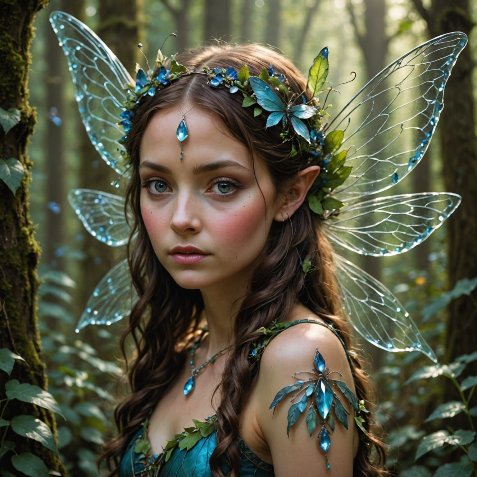 Whimsical Faerie in Teardrop Form