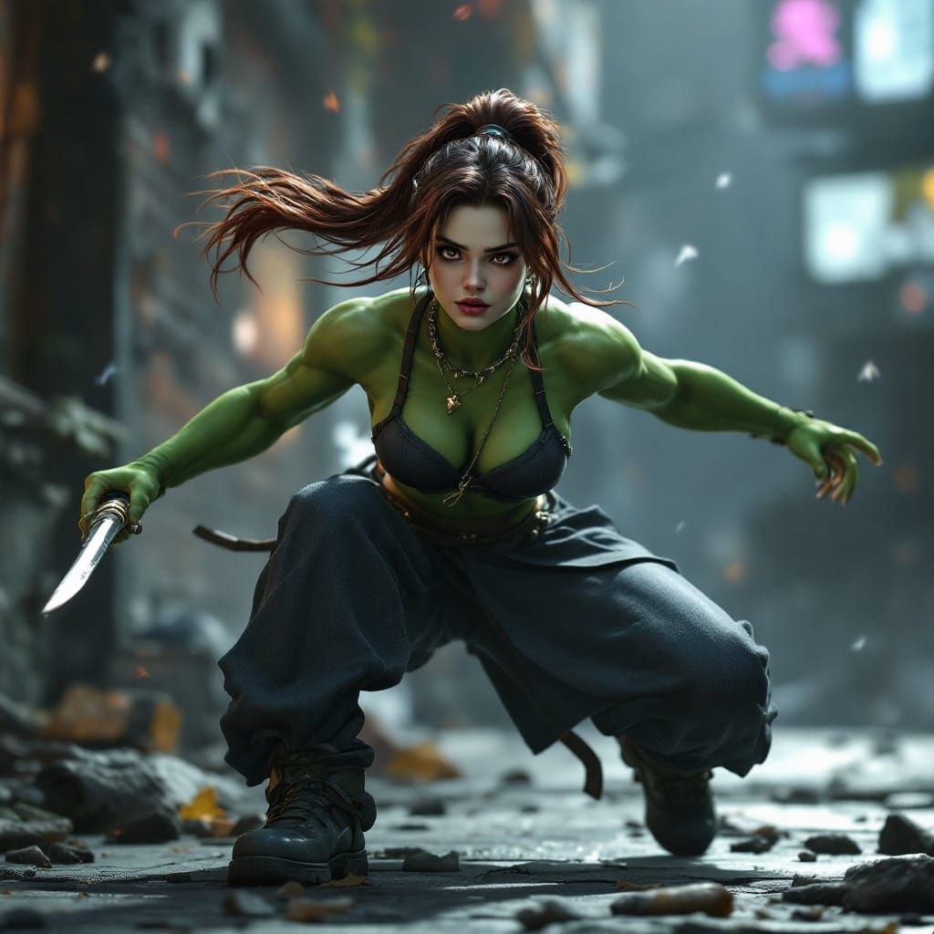 Ethereal Anime Ninja Goddess