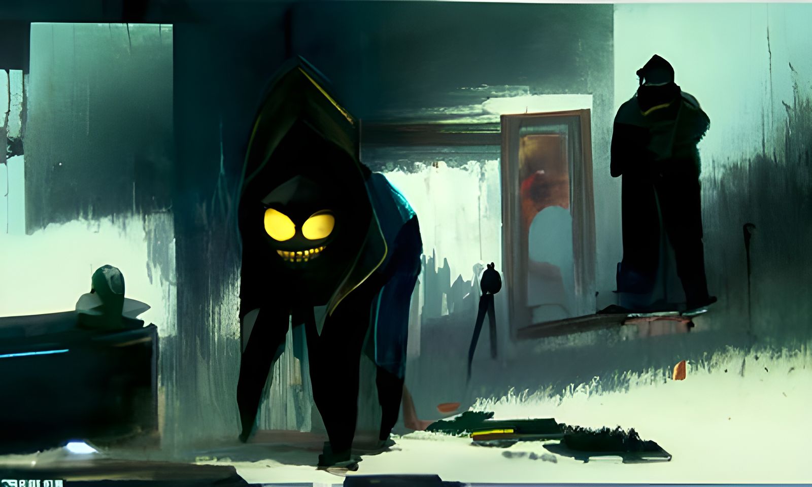 Sinister Burglar Illustration in a Fantasy Style