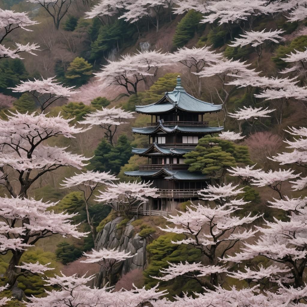 Sakura Forest Watchtower in Morning Light