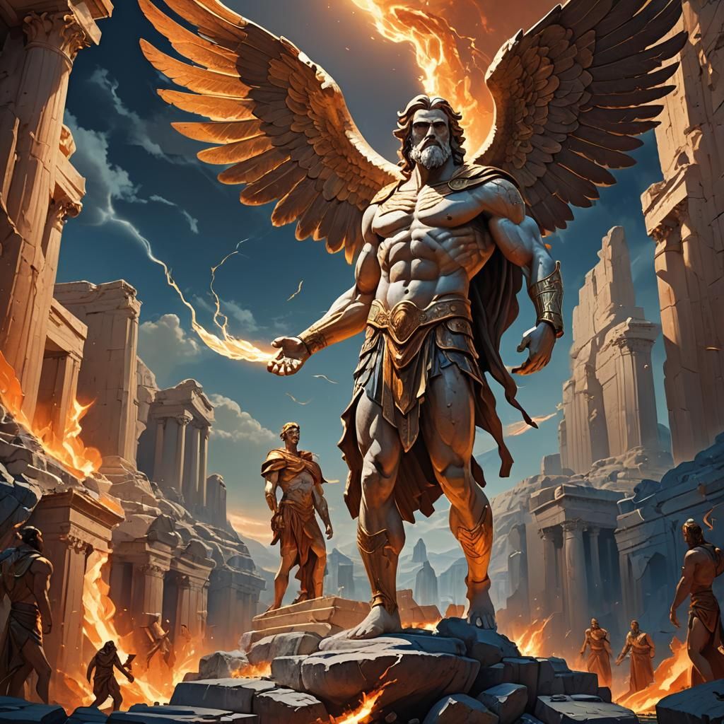 Prometheus in Ancient Greece: Epic Concept Art