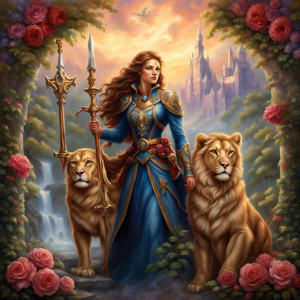 Sisters of Valor: Rose Gold Lioness Crest