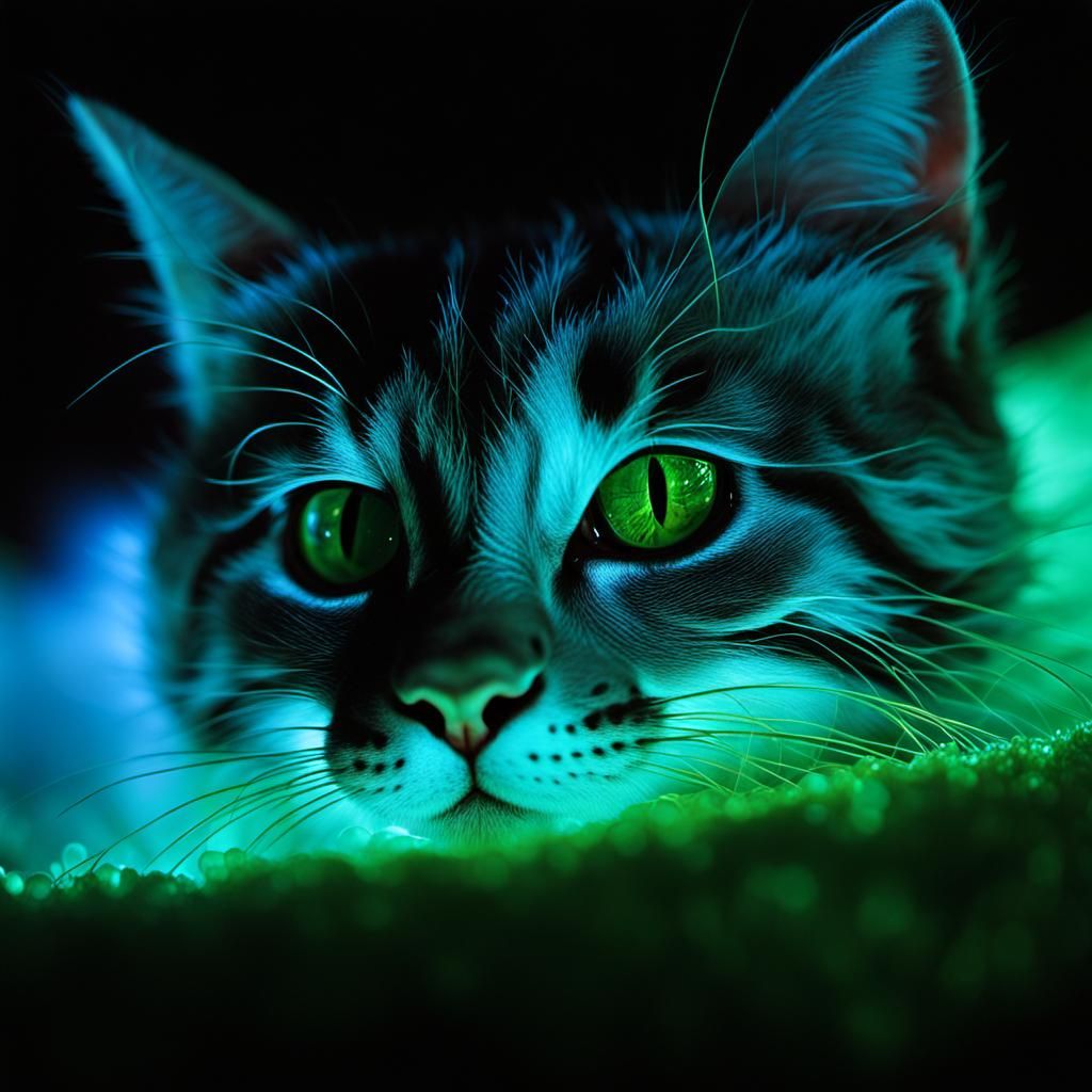 Robotic Cyborg Portrait in Volcanic Landscape