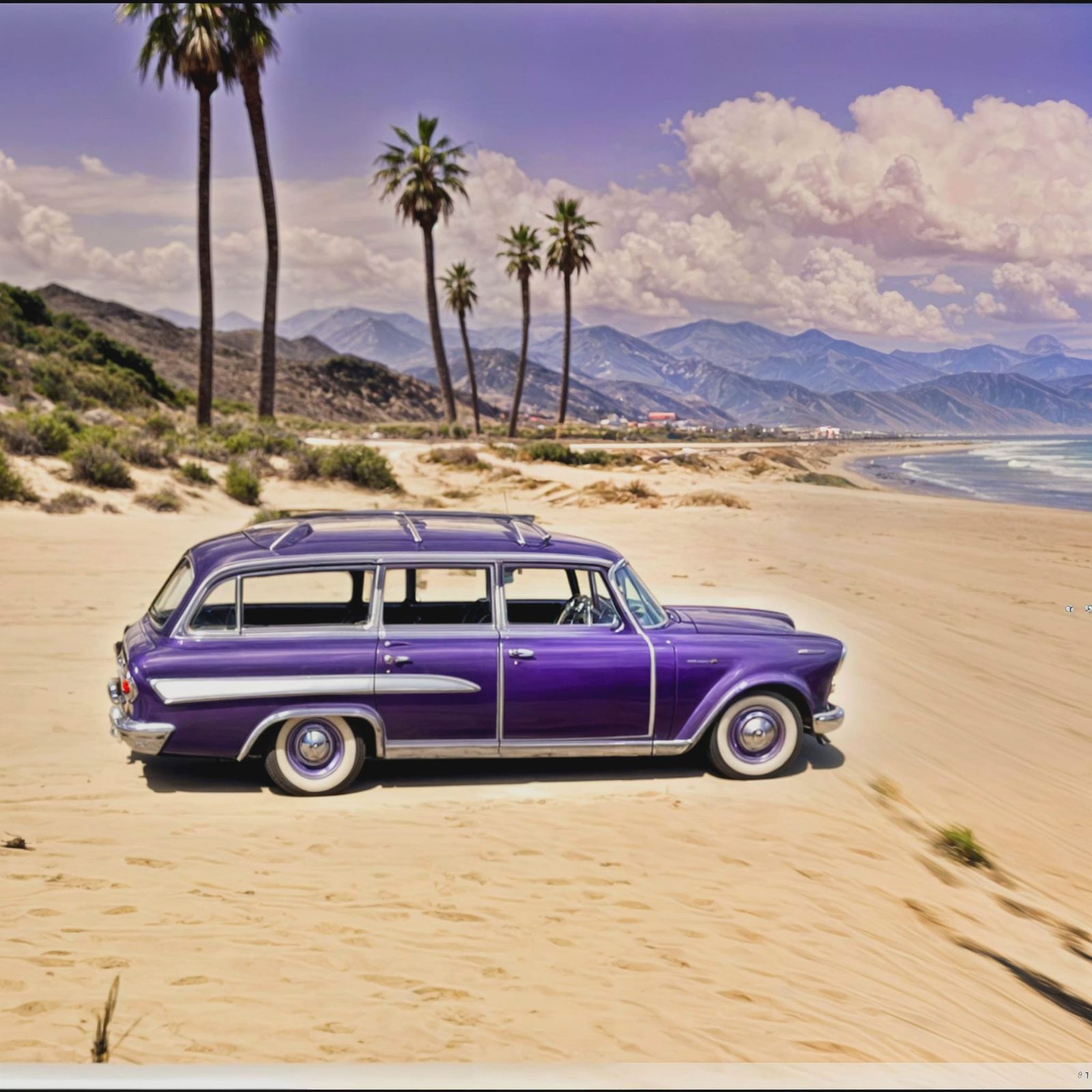 Custom 1961 Seat 1400 on California Beach
