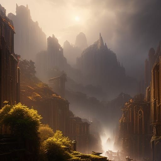 Epic Hero of Time: Dark Fantasy Concept Art