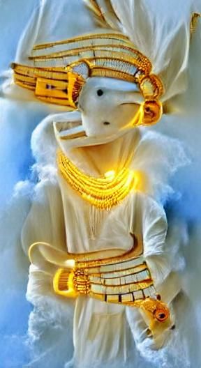 Ancient Egyptian Gods in Silk and Gold