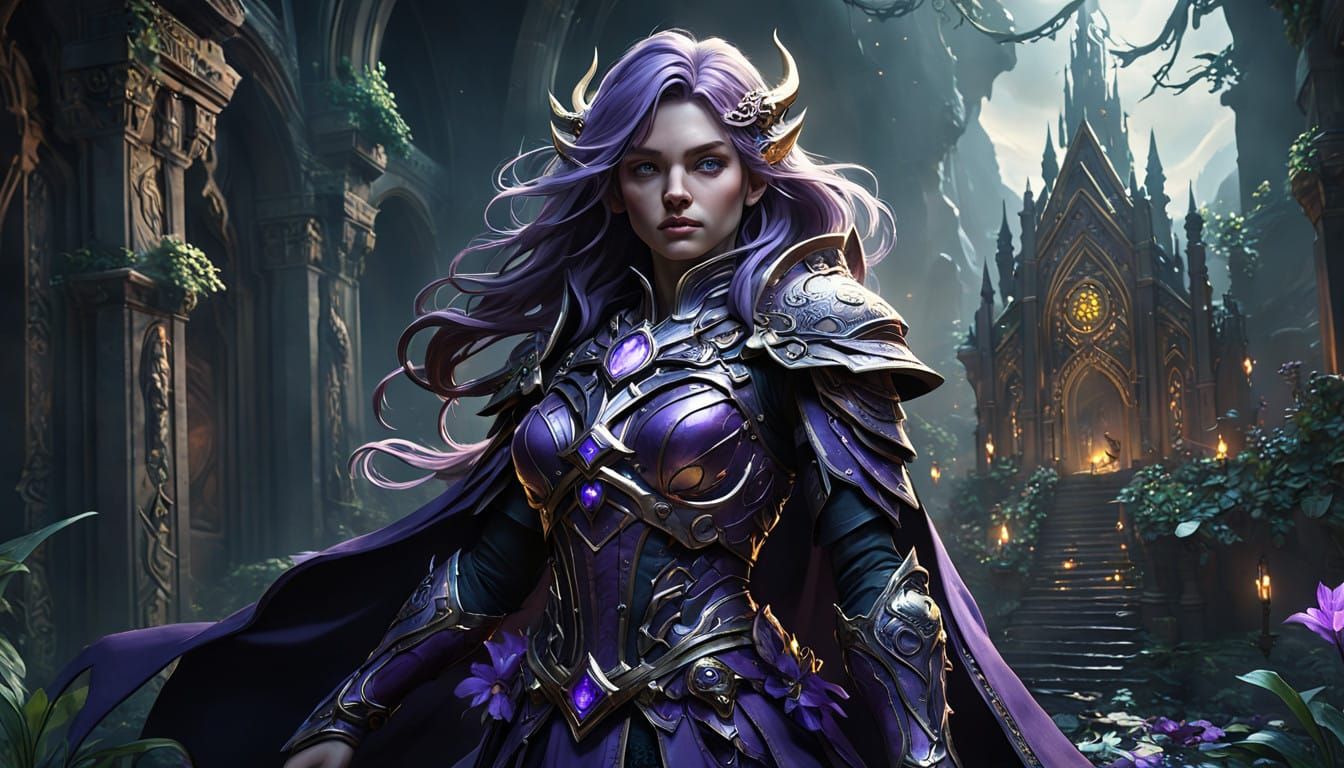 Epic Dark Fantasy Realm in Vibrant, Hyper-Realistic Colors