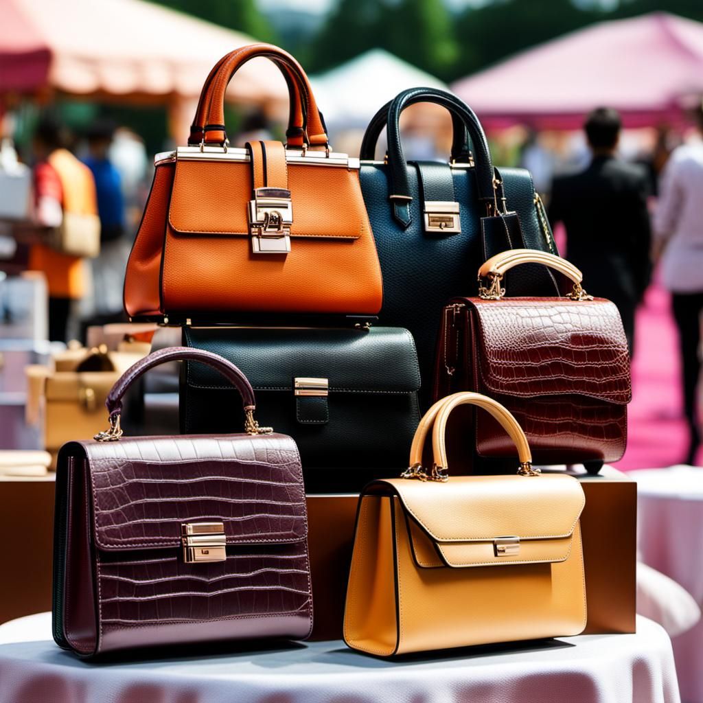 Ladies Handbag Display at Outdoor Event